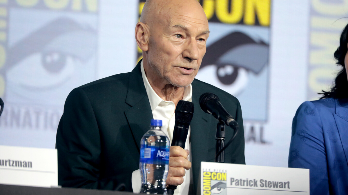 "Patrick Stewart"    by    Gage Skidmore    is licensed under    CC BY-SA 2.0