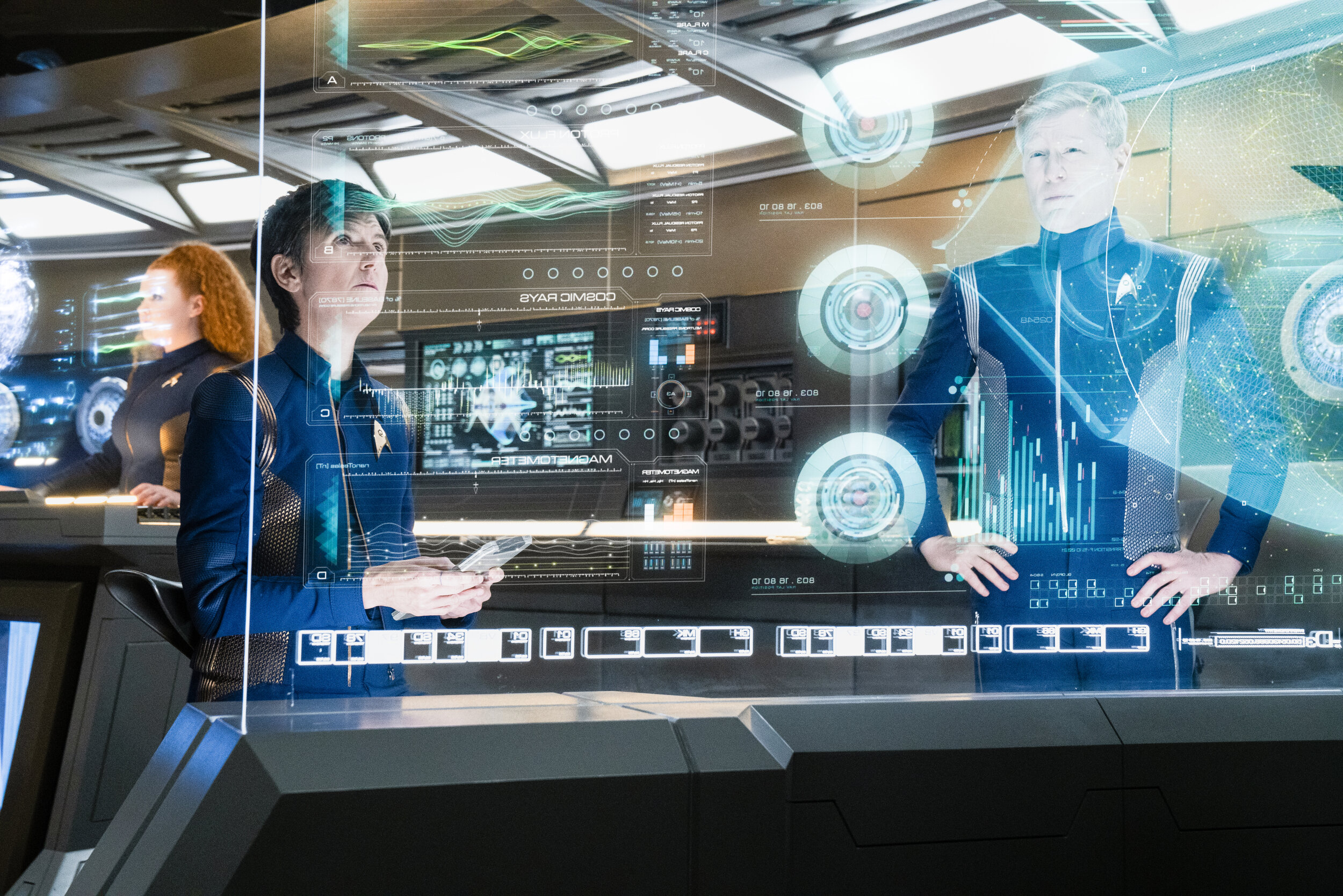   "Die Trying" -- Ep#305 -- Pictured: Tig Notaro as engineer Jett Reno and Anthony Rapp as Lt. Paul Stamets of the CBS All Access series STAR TREK: DISCOVERY. Photo Cr: Michael Gibson/CBS ©2020 CBS Interactive, Inc. All Rights Reserved.  