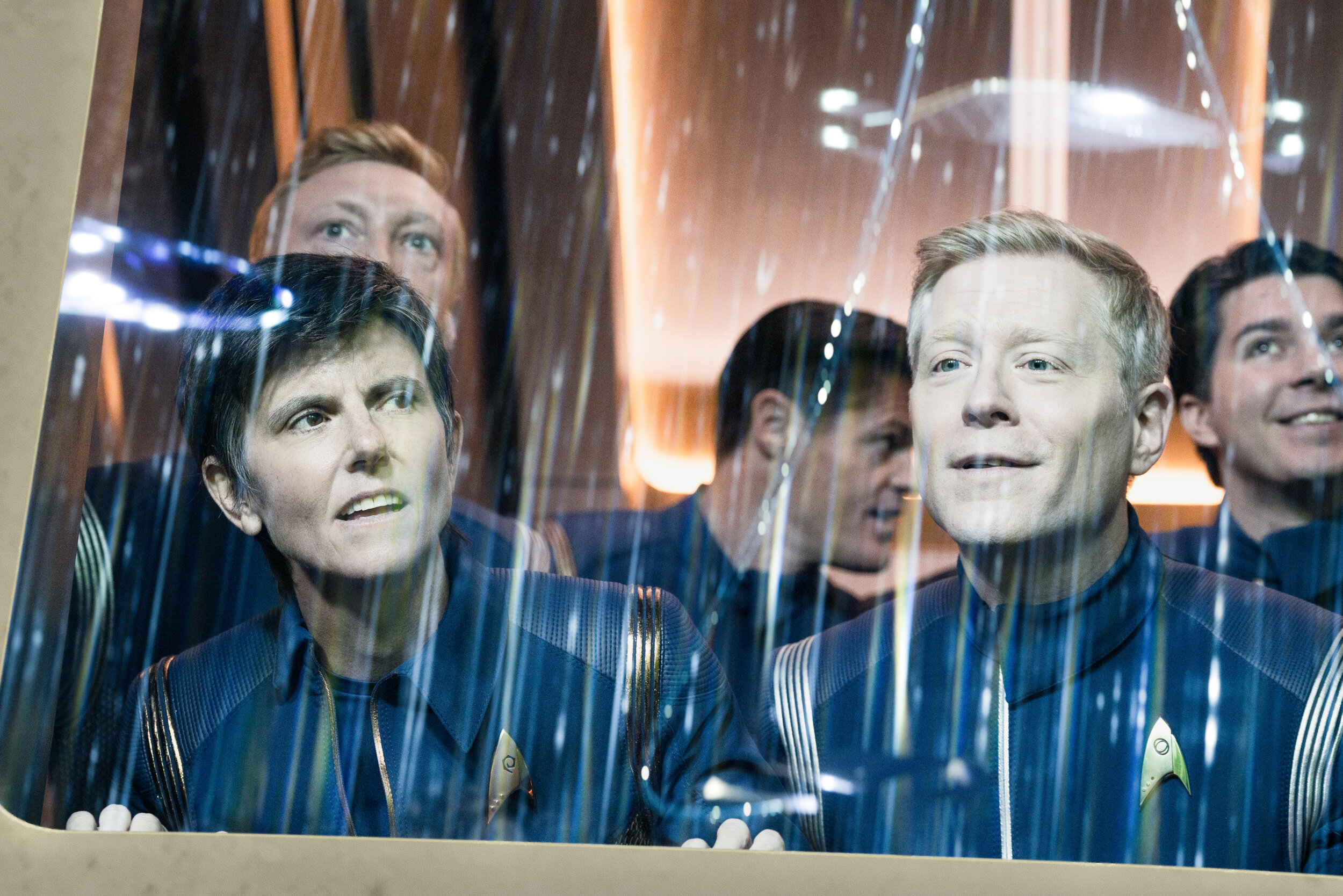   "Die Trying" -- Ep#305 -- Pictured: Tig Notaro as engineer Jett Reno and Anthony Rapp as Lt. Paul Stamets of the CBS All Access series STAR TREK: DISCOVERY. Photo Cr: Michael Gibson/CBS ©2020 CBS Interactive, Inc. All Rights Reserved.  