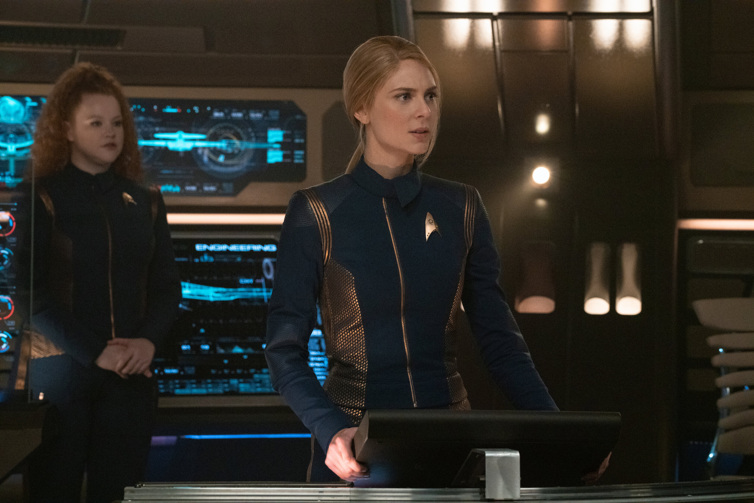   "Die Trying" -- Ep#305 -- Pictured: Mary Wiseman as Tilly and Sara Mitich as Lt. Nilsson of the CBS All Access series STAR TREK: DISCOVERY. Photo Cr: Michael Gibson/CBS ©2020 CBS Interactive, Inc. All Rights Reserved.  