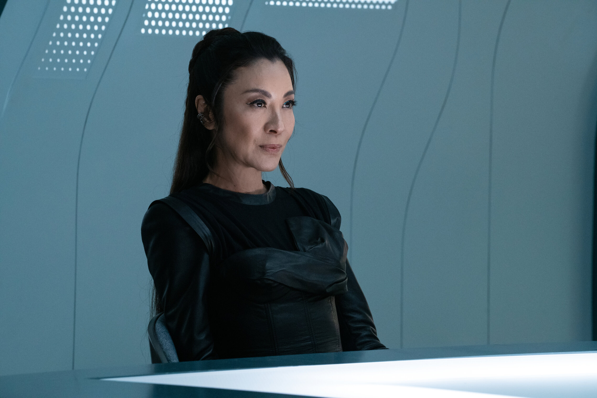   "Die Trying" -- Ep#305 -- Pictured: Michelle Yeoh as Georgiou of the CBS All Access series STAR TREK: DISCOVERY. Photo Cr: Michael Gibson/CBS ©2020 CBS Interactive, Inc. All Rights Reserved.  