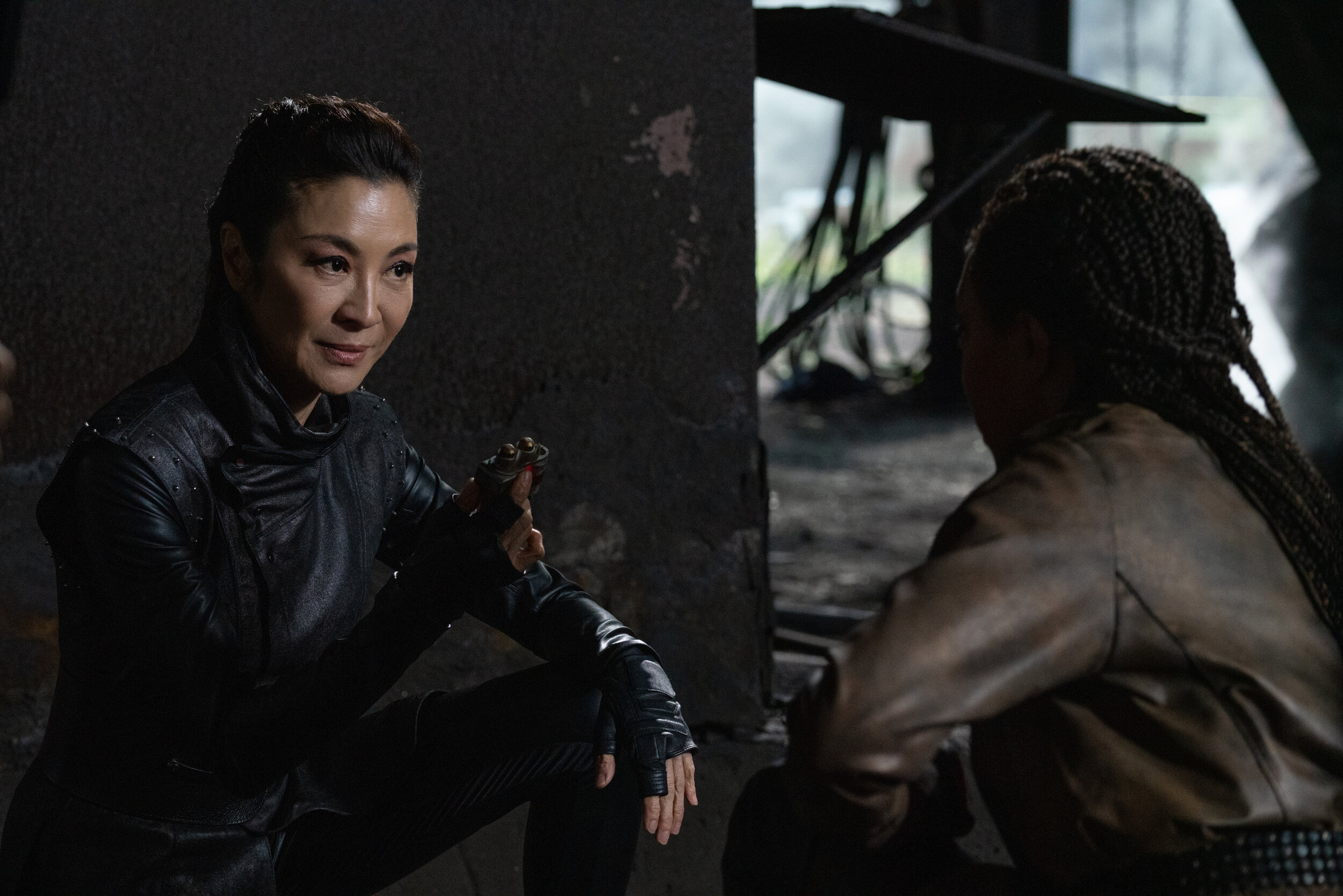   "Scavengers" -- Ep#306 -- Pictured: Michelle Yeoh as Georgiou and Sonequa Martin-Green as Burnham of the CBS All Access series STAR TREK: DISCOVERY. Photo Cr: Michael Gibson/CBS ©2020 CBS Interactive, Inc. All Rights Reserved.  