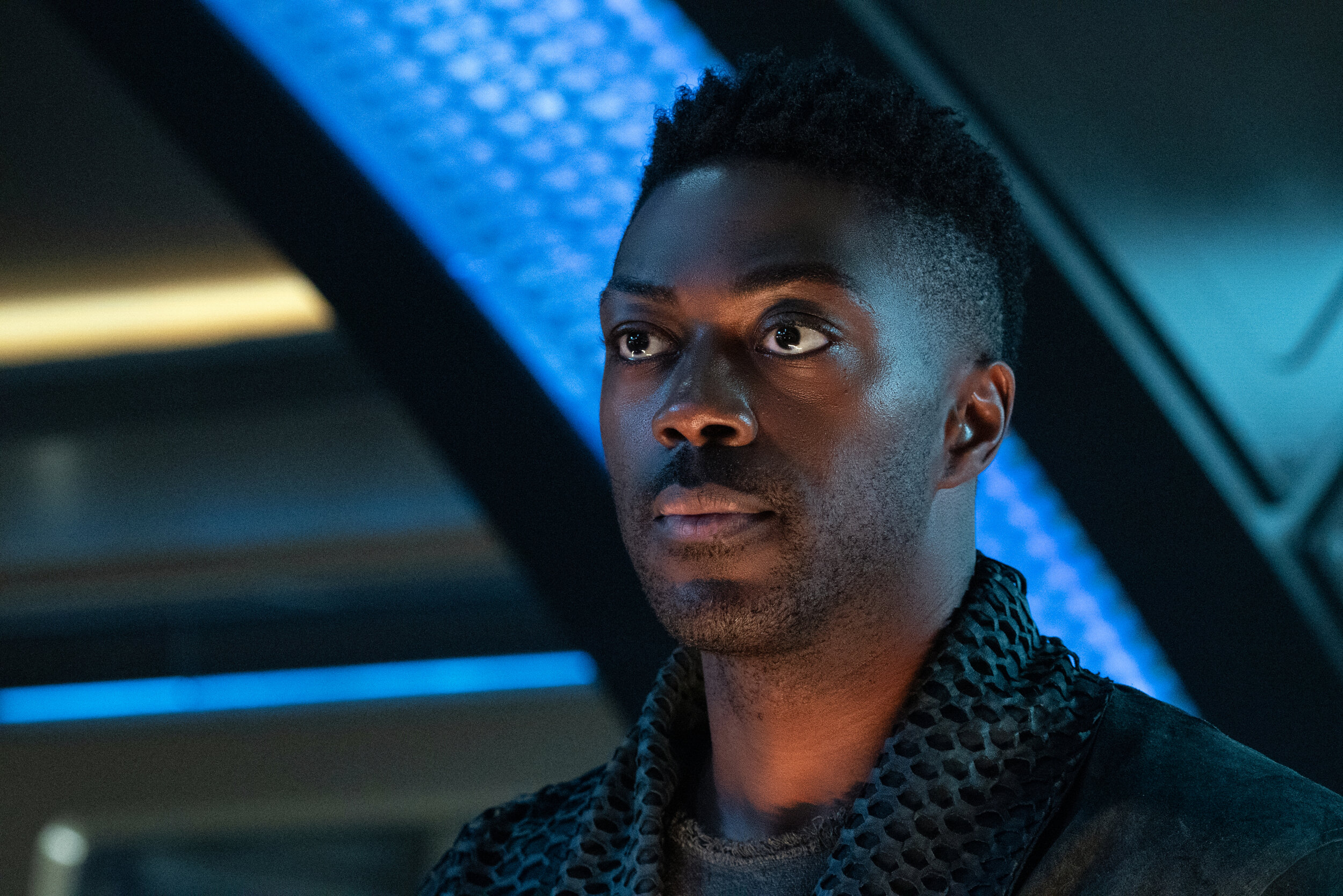   "The Sanctuary" -- Ep#308 -- Pictured: David Ajala as Book of the CBS All Access series STAR TREK: DISCOVERY. Photo Cr: Michael Gibson/CBS ©2020 CBS Interactive, Inc. All Rights Reserved.  