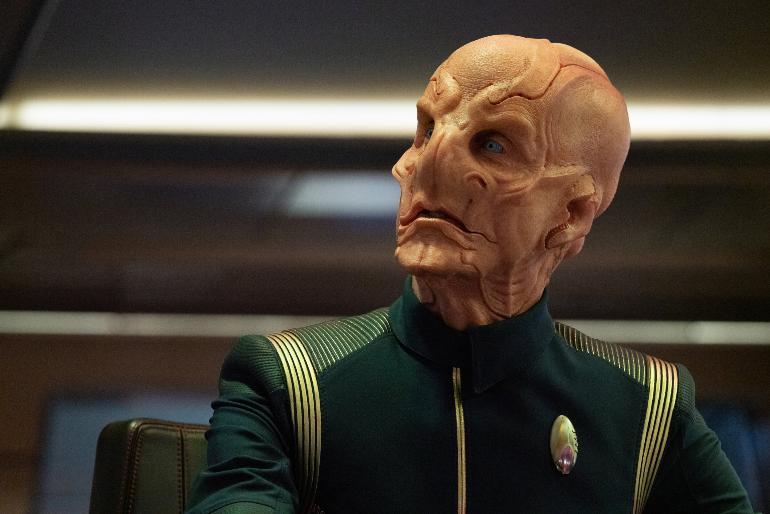   "The Sanctuary" -- Ep#308 -- Pictured: Doug Jones as Capt. Saru of the CBS All Access series STAR TREK: DISCOVERY. Photo Cr: Michael Gibson/CBS ©2020 CBS Interactive, Inc. All Rights Reserved.  