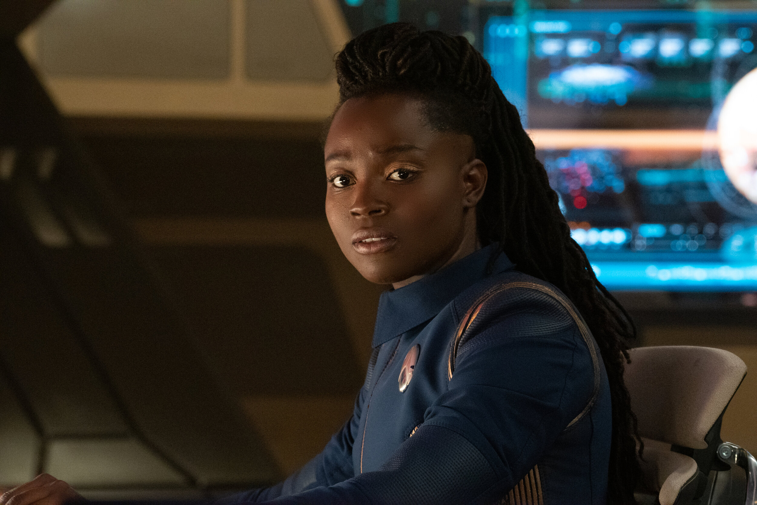  "The Sanctuary" -- Ep#308 -- Pictured: Oyin Oladejo as Lt. Joann Owosekun of the CBS All Access series STAR TREK: DISCOVERY. Photo Cr: Michael Gibson/CBS ©2020 CBS Interactive, Inc. All Rights Reserved.  