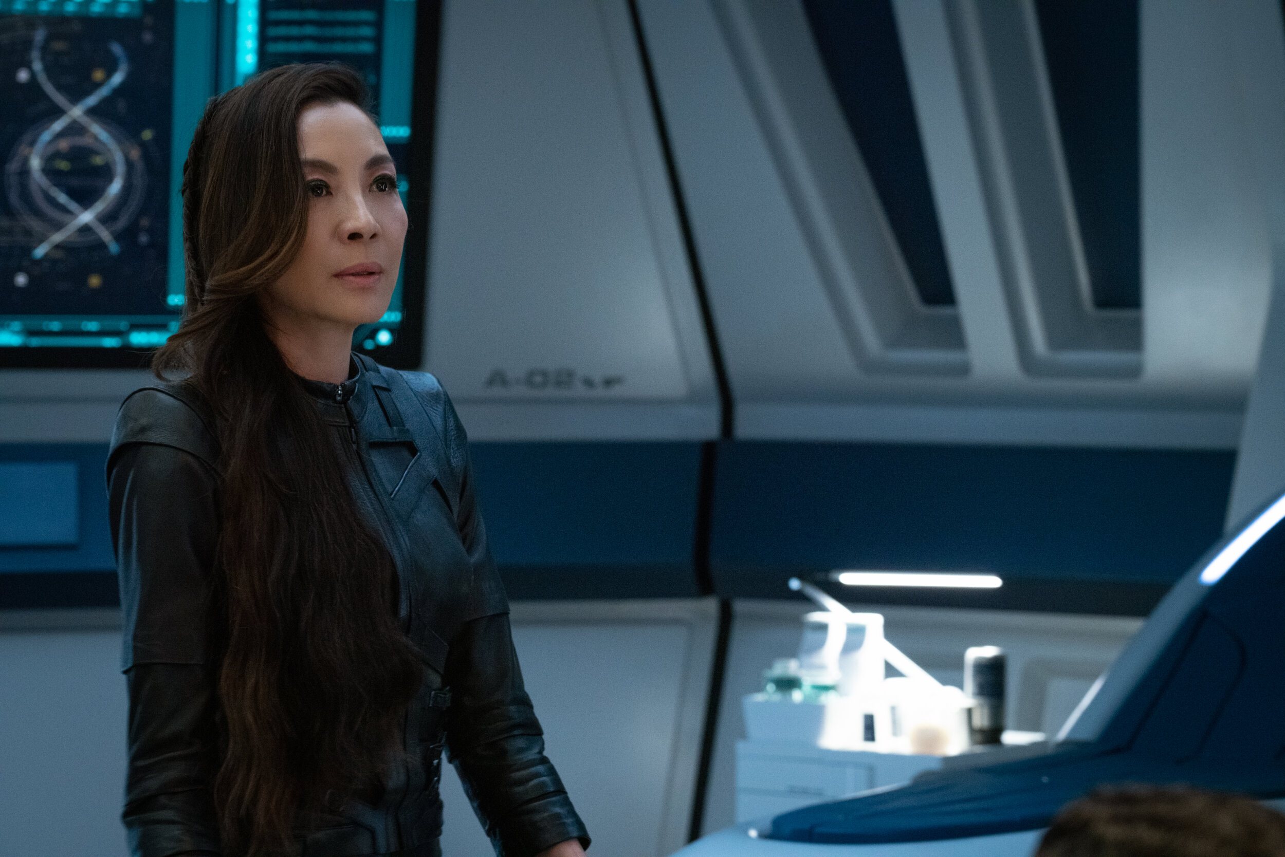   "The Sanctuary" -- Ep#308 -- Pictured: Michelle Yeoh as Capt. Georgiou of the CBS All Access series STAR TREK: DISCOVERY. Photo Cr: Michael Gibson/CBS ©2020 CBS Interactive, Inc. All Rights Reserved.  