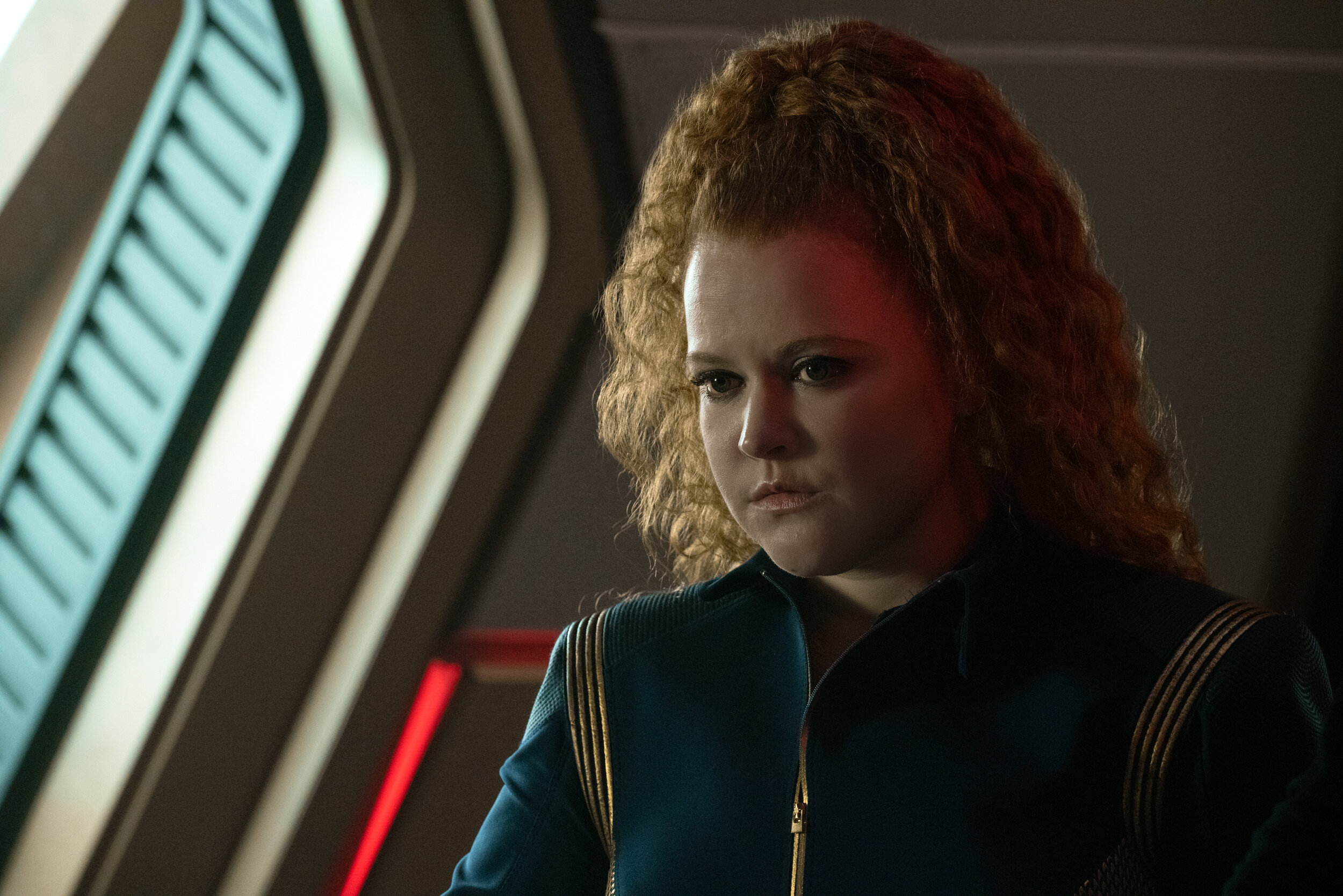   "There Is A Tide..." -- Ep#312 -- Pictured: Mary Wiseman as Ensign Silvia Tilly of the CBS All Access series STAR TREK: DISCOVERY. Photo Cr: Michael Gibson/CBS ©2020 CBS Interactive, Inc. All Rights Reserved.  