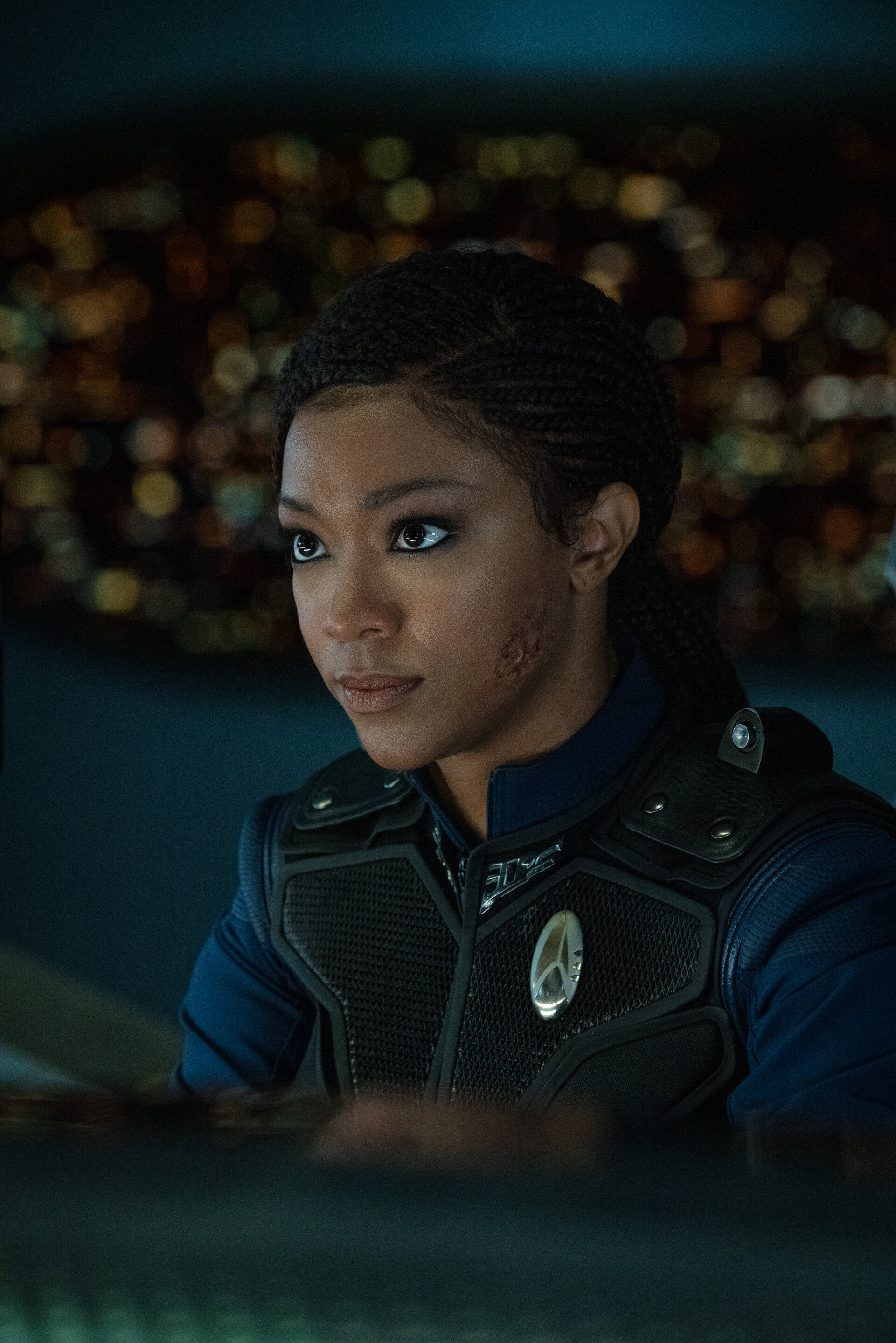   "There Is A Tide..." -- Ep#312 -- Pictured: Sonequa Martin-Green as Commander Burnham of the CBS All Access series STAR TREK: DISCOVERY. Photo Cr: Michael Gibson/CBS ©2020 CBS Interactive, Inc. All Rights Reserved.  