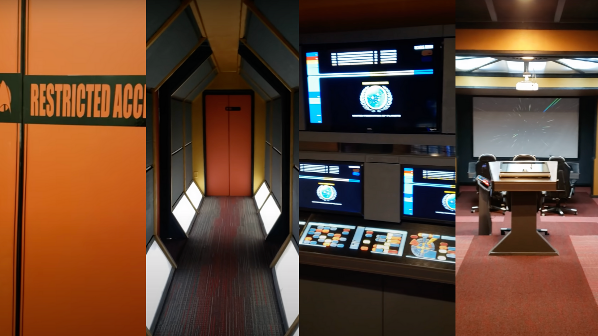 Watch Star Trek And Doctor Who Fan Documents His Process Of Building Custom Working Sets In His Basement Daily Star Trek News