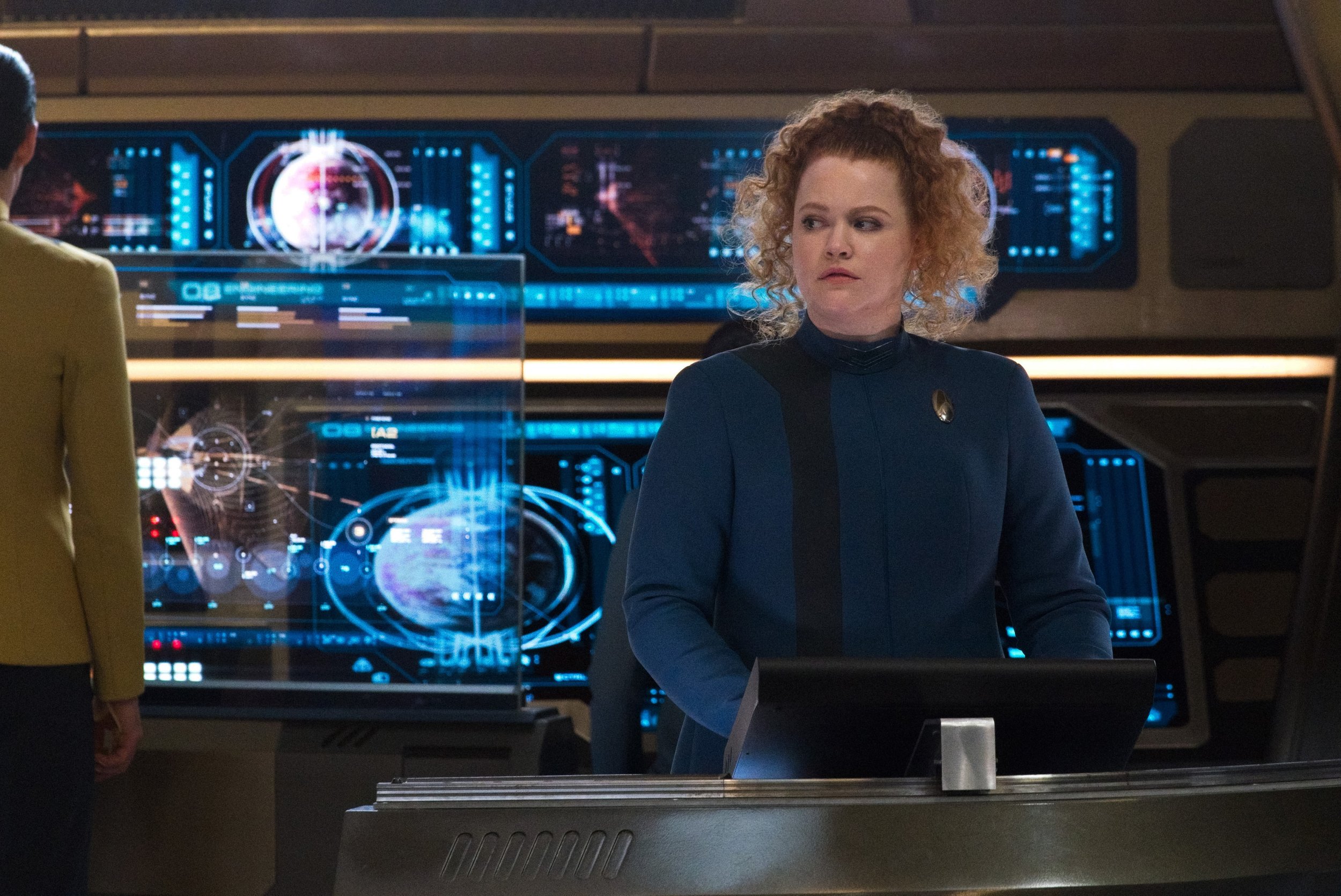   Pictured: Mary Wiseman as Tilly of the Paramount+ original series STAR TREK: DISCOVERY. Photo Cr: Michael Gibson/ViacomCBS © 2021 ViacomCBS. All Rights Reserved.  