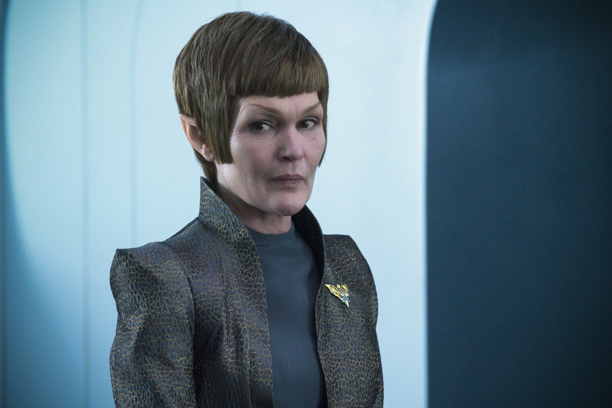   Pictured: Tara Rosling as T'Rina of the Paramount+ original series STAR TREK: DISCOVERY. Photo Cr: Michael Gibson/Paramount+ © 2021 CBS Interactive. All Rights Reserved.  