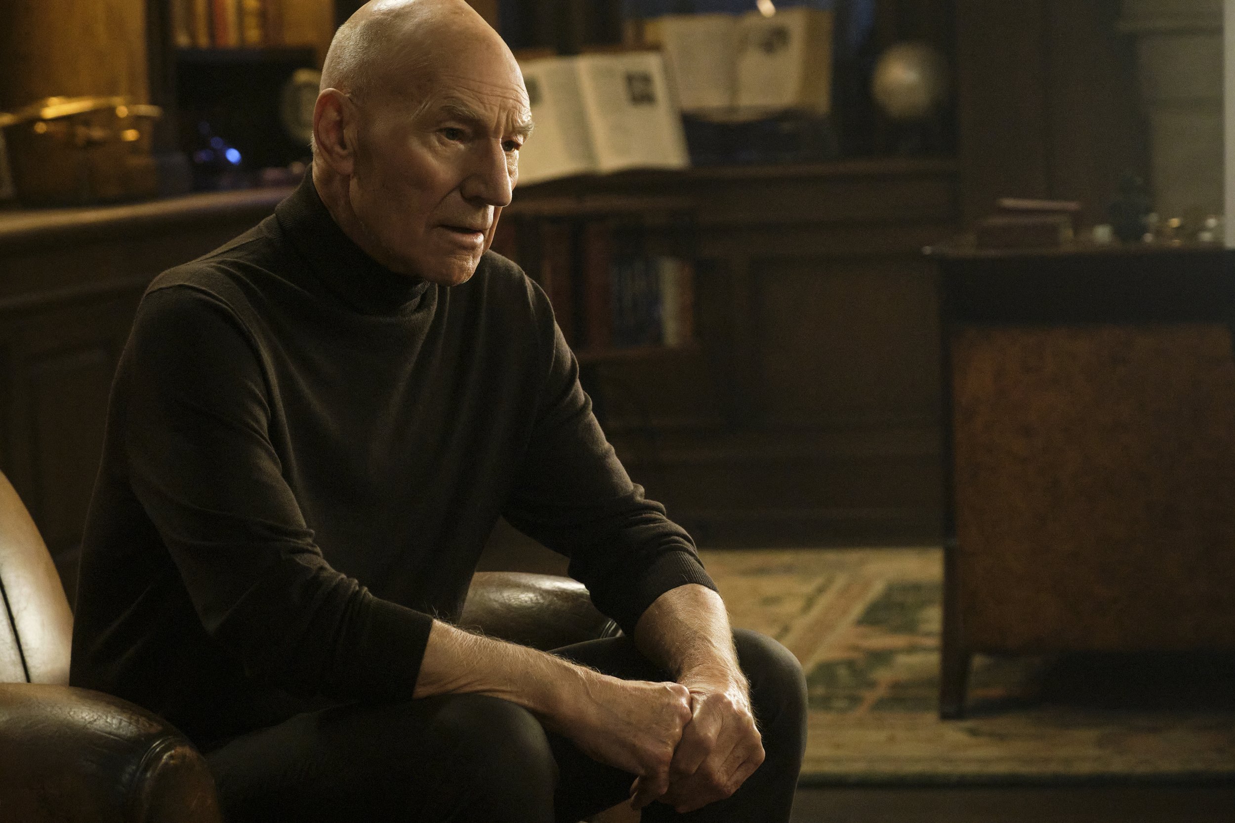   Pictured: Sir Patrick Stewart as Jean-Luc Picard of the Paramount+ original series STAR TREK: PICARD. Photo Cr: Trae Patton/Paramount+ (C)2022 ViacomCBS. All Rights Reserved.  