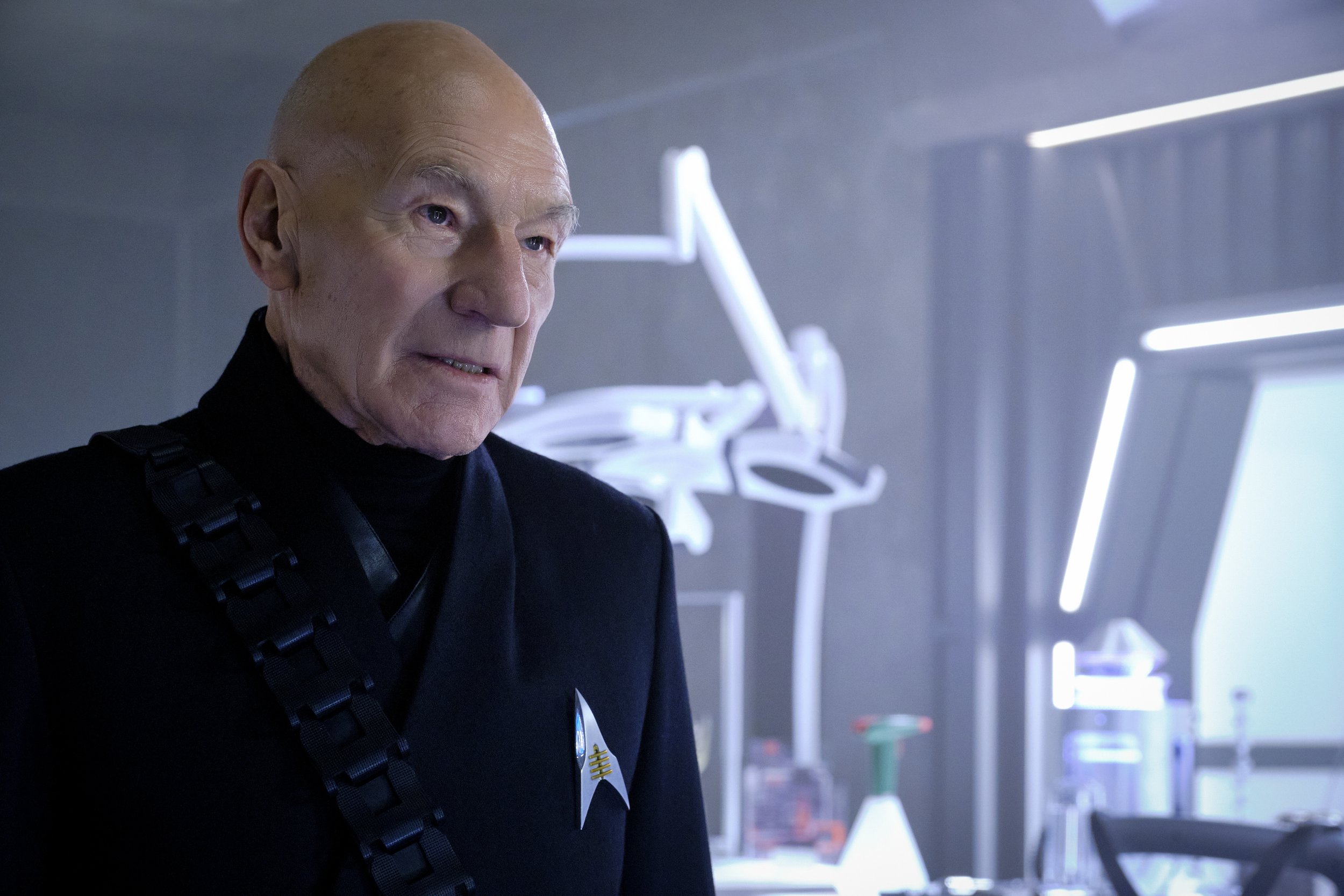   Pictured: Sir Patrick Stewart as Jean-Luc Picard of the Paramount+ original series STAR TREK: PICARD. Photo Cr: Trae Patton/Paramount+ (C)2022 ViacomCBS. All Rights Reserved.  