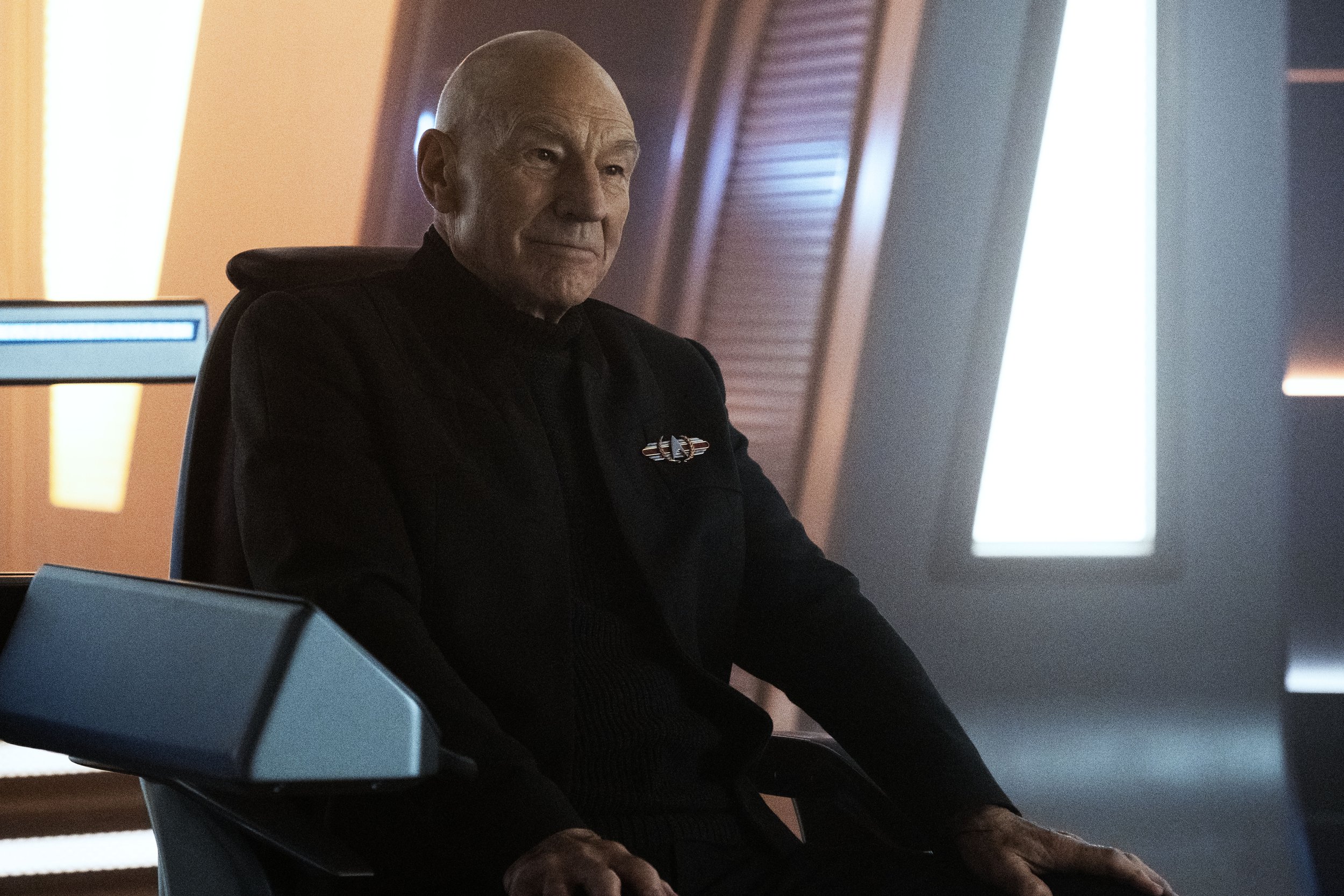   Patrick Stewart  as Picard.  Image: Trae Patton/Paramount+.  