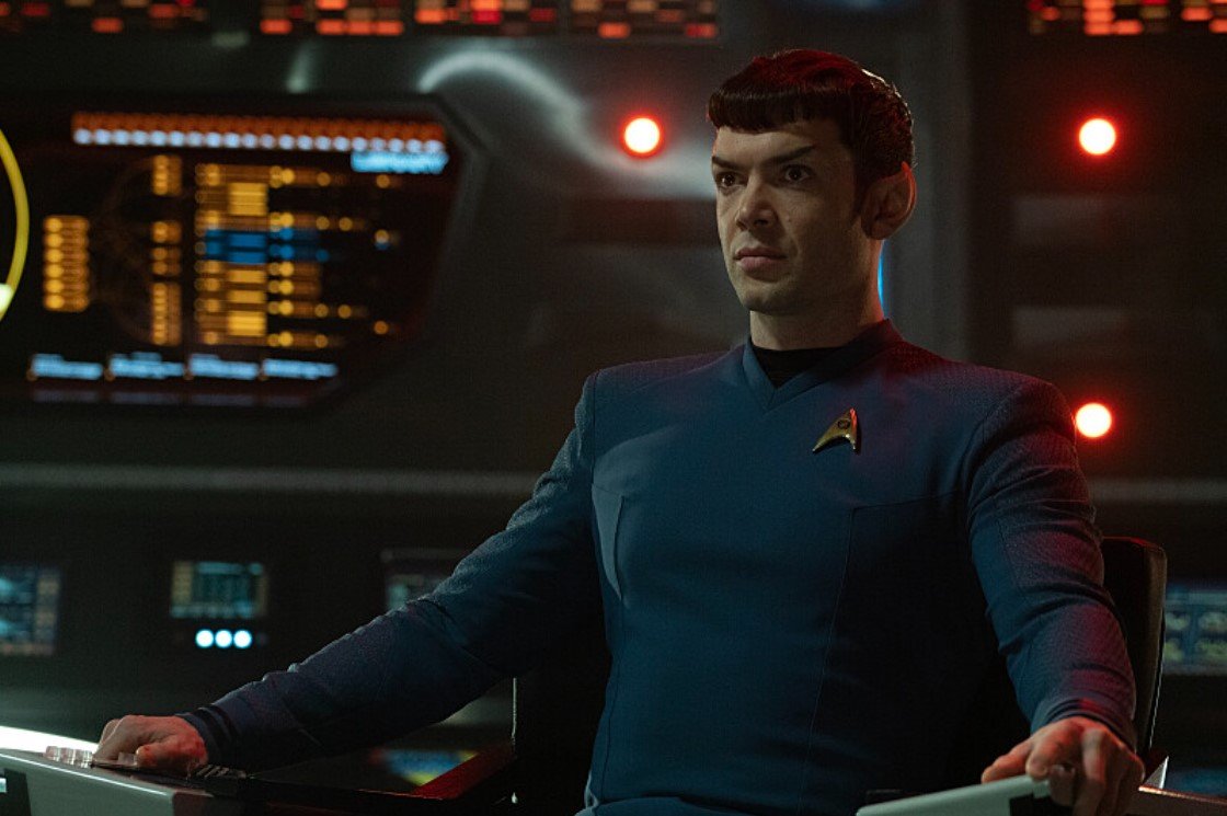   Ethan Peck  as Spock. Photo Credit: Michael Gibson/Paramount+ 