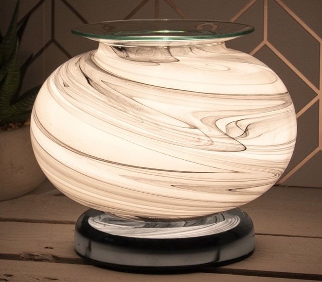 Desire Grey Marble Orb Electric Wax Burner LP46410 — PROJECT SCENT