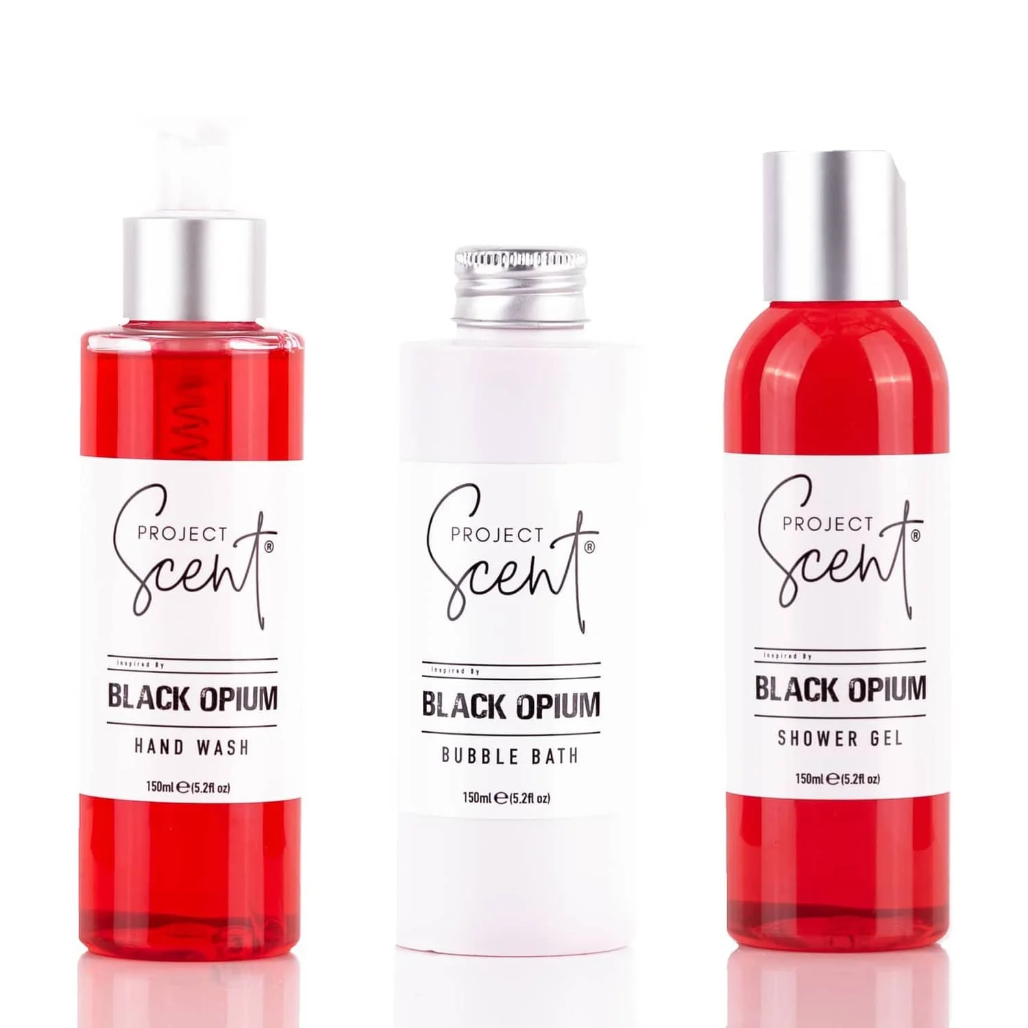 Black Opium Inspired Shower Gel, Hand Wash & Bubble Bath Bundle