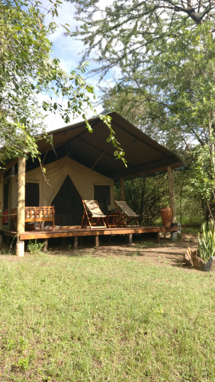 Our accommodation at Karen Blixen Camp.
