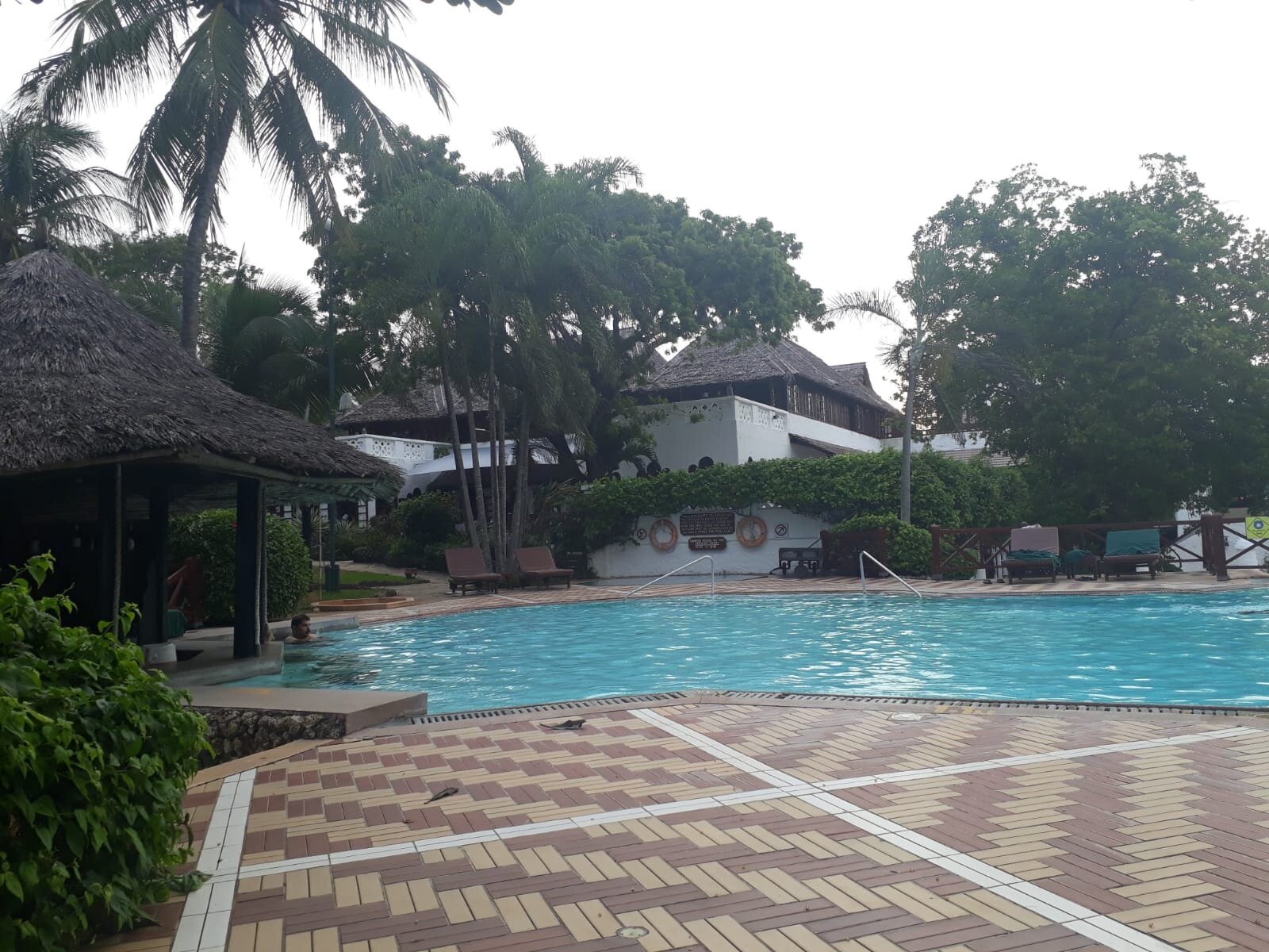 The pool at the Serena Beach Resort & Spa, Kenyan coast