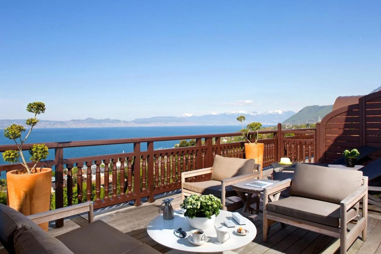 Luxury short break at the Evian Resort, Lake Geneva