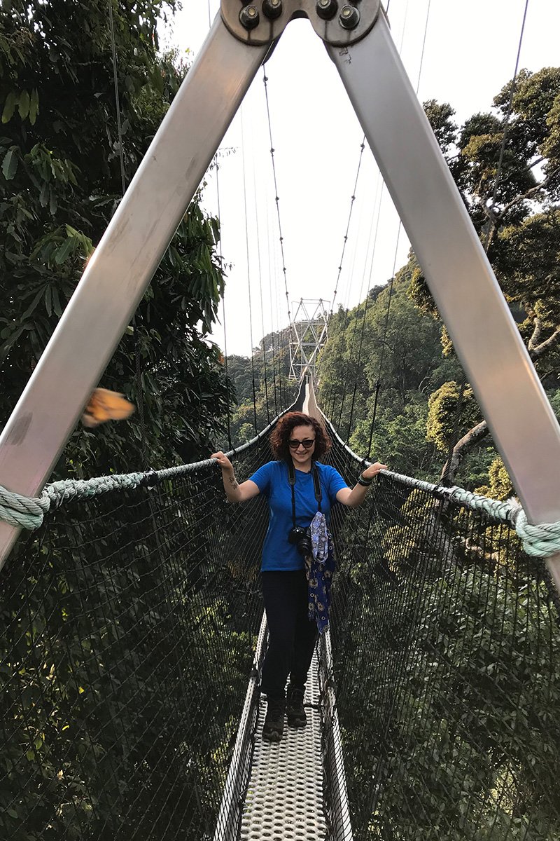 Elisa on a Canopy Walk