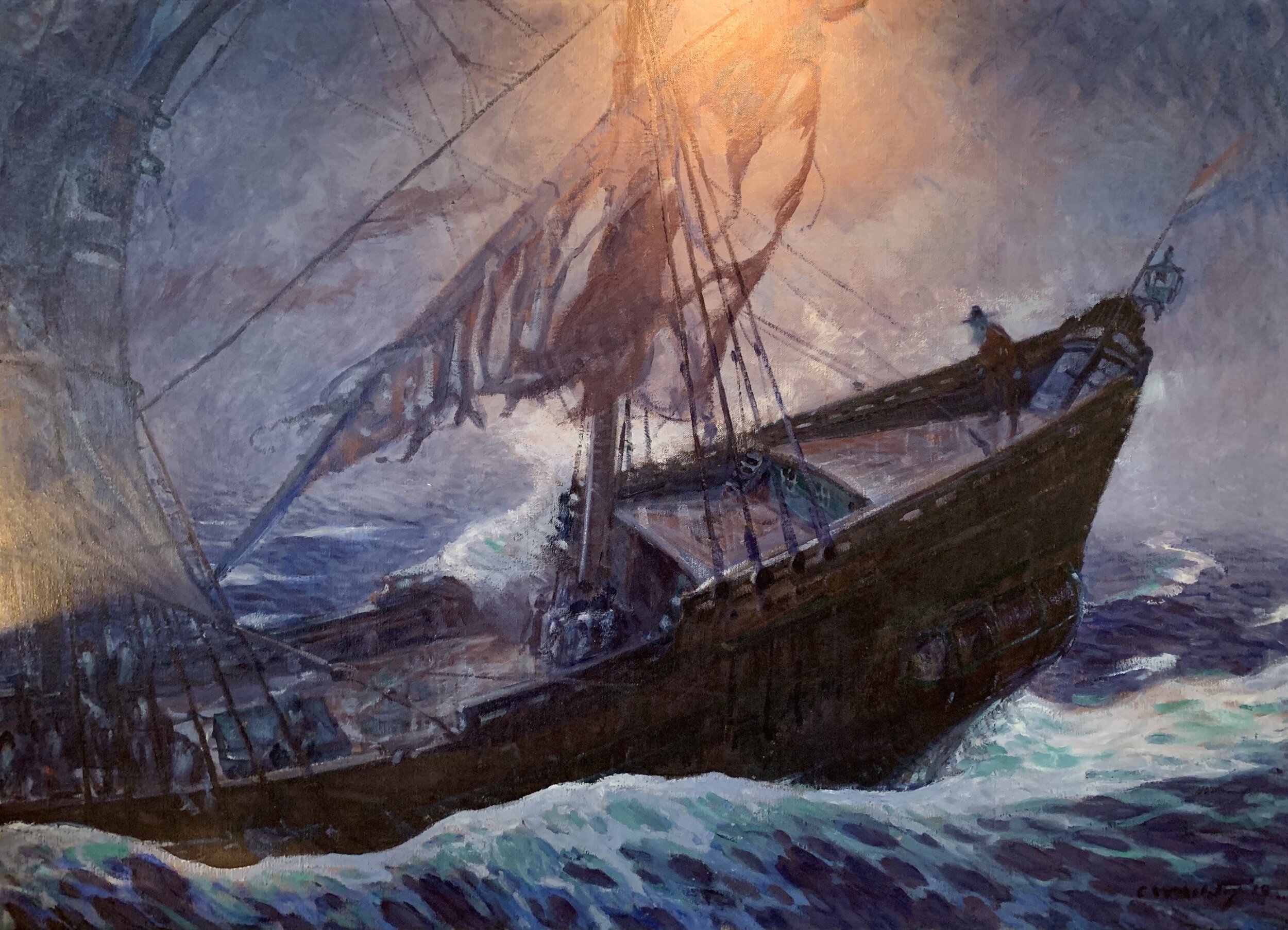 CWA Illustration - “Galleon in a Gale”