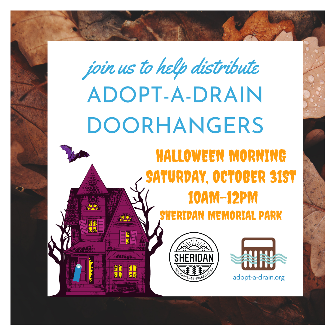 Adopt-a-Drain Halloween Flyering