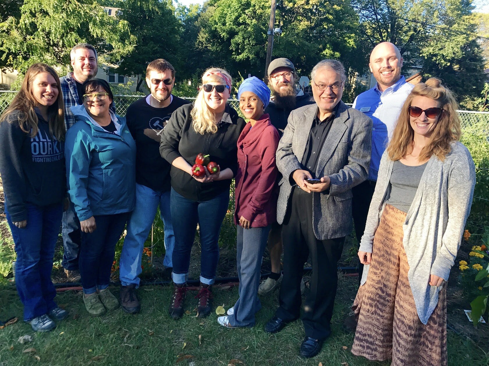  Congresswoman Ilhan Omar visits the SNO Community Garden and Masjid-Al Iman. 