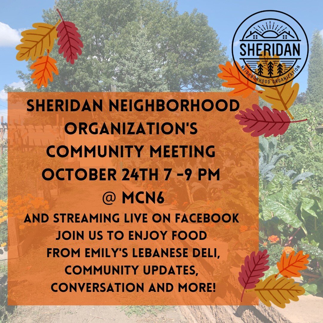 Join us for our upcoming Community Meeting! We will be in person at MCN 6, 1229 NE 2nd St and streaming live on our Facebook page!
We will have snacks from Emily's Lebanese Deli, great conversation and community updates!
We hope to see you there!