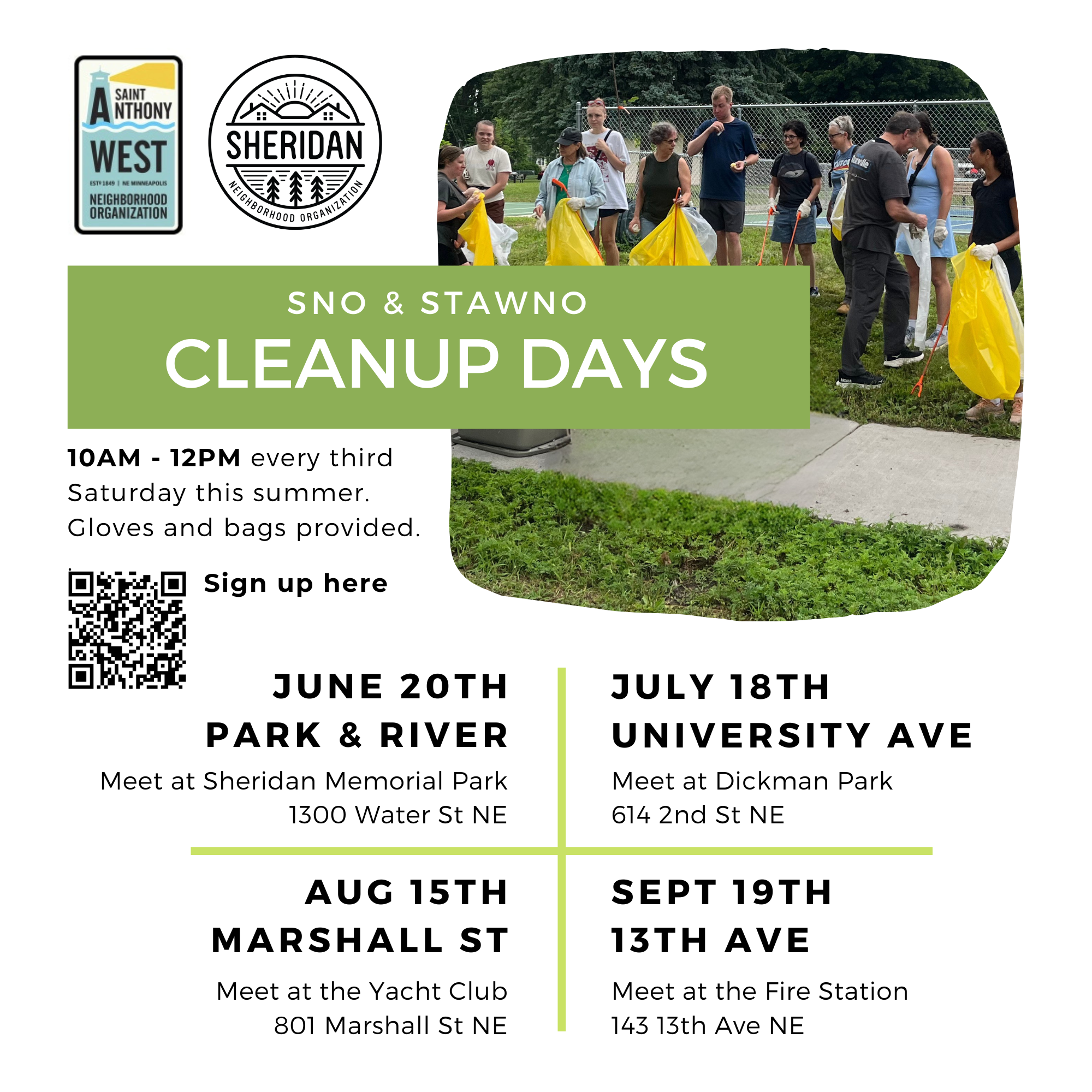 SNO & STAWNO Cleanup Days