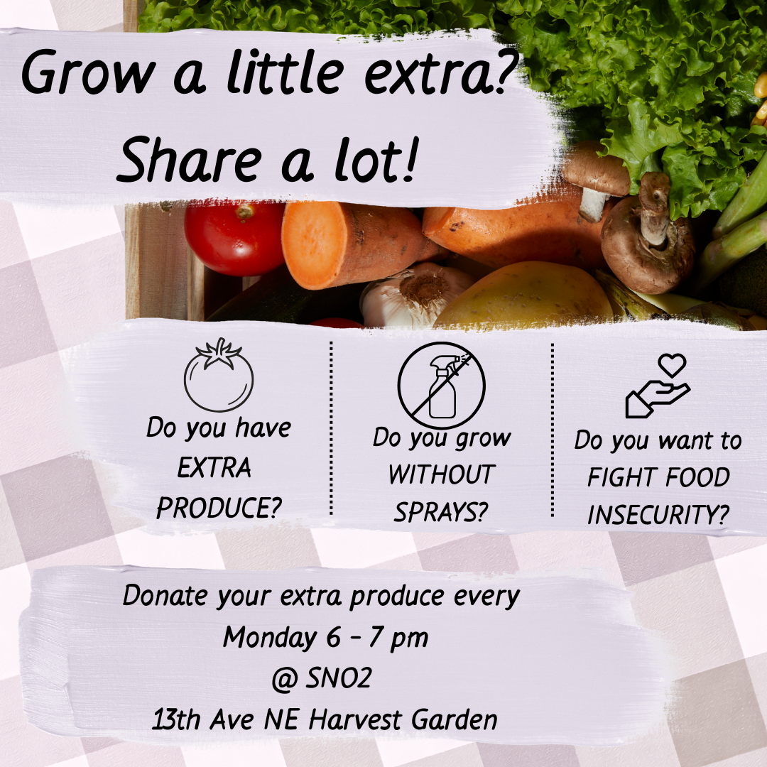 GROW A LITTLE EXTRA? SHARE IT WITH YOUR COMMUNITY!