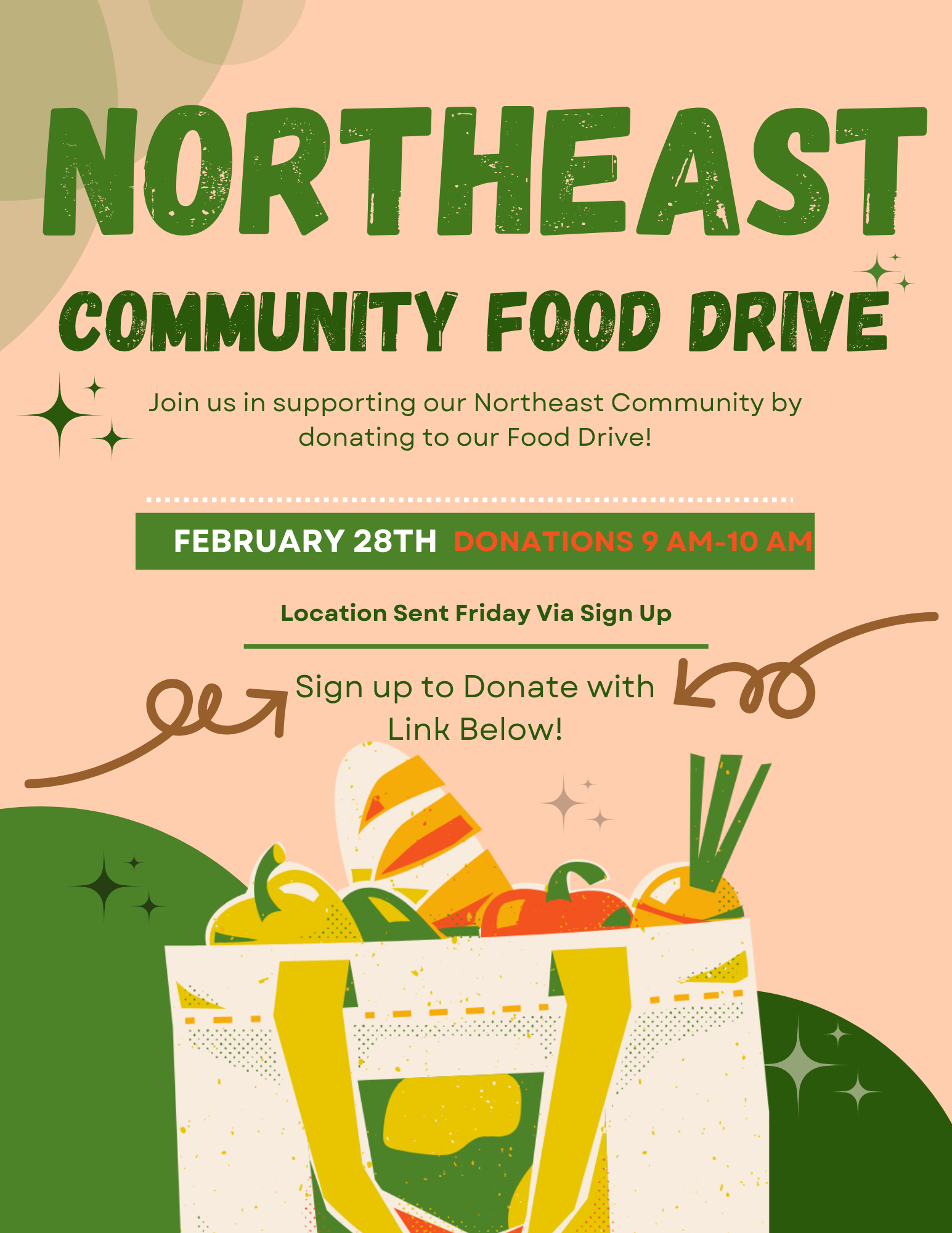 Food Drive this Saturday