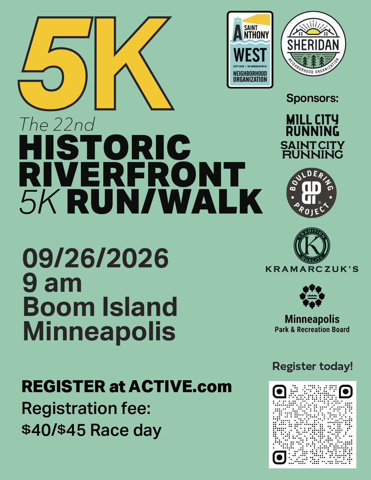 Join the 22nd Historic Riverfront 5K!