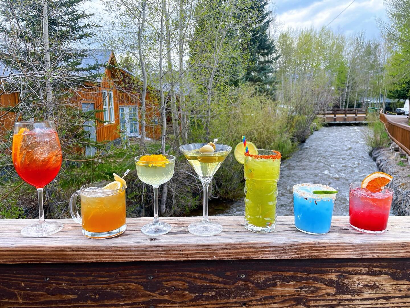 Our (same but different) Roy G. Biv rainbow cocktail menu is back for June! In celebration of Pride Month, a portion of each cocktail supports Gunnison Valley Pride. 🌈
