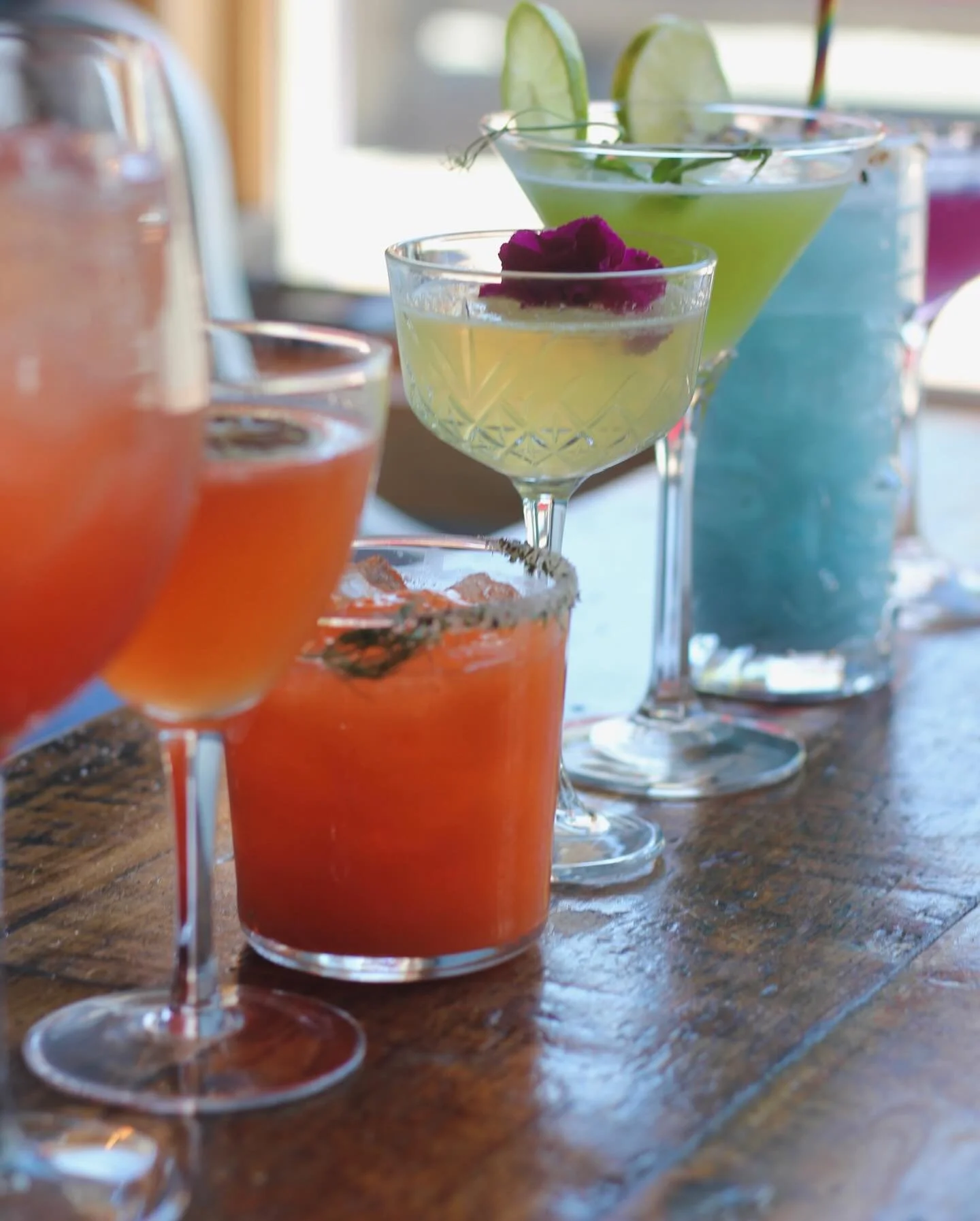 Our ROY G. BIV 🌈 cocktail menu is officially here again! A portion of each cocktail will be donated to @gunnisonvalleypride this month. Come check out what Fi and Polly brewed up this year. 🥂