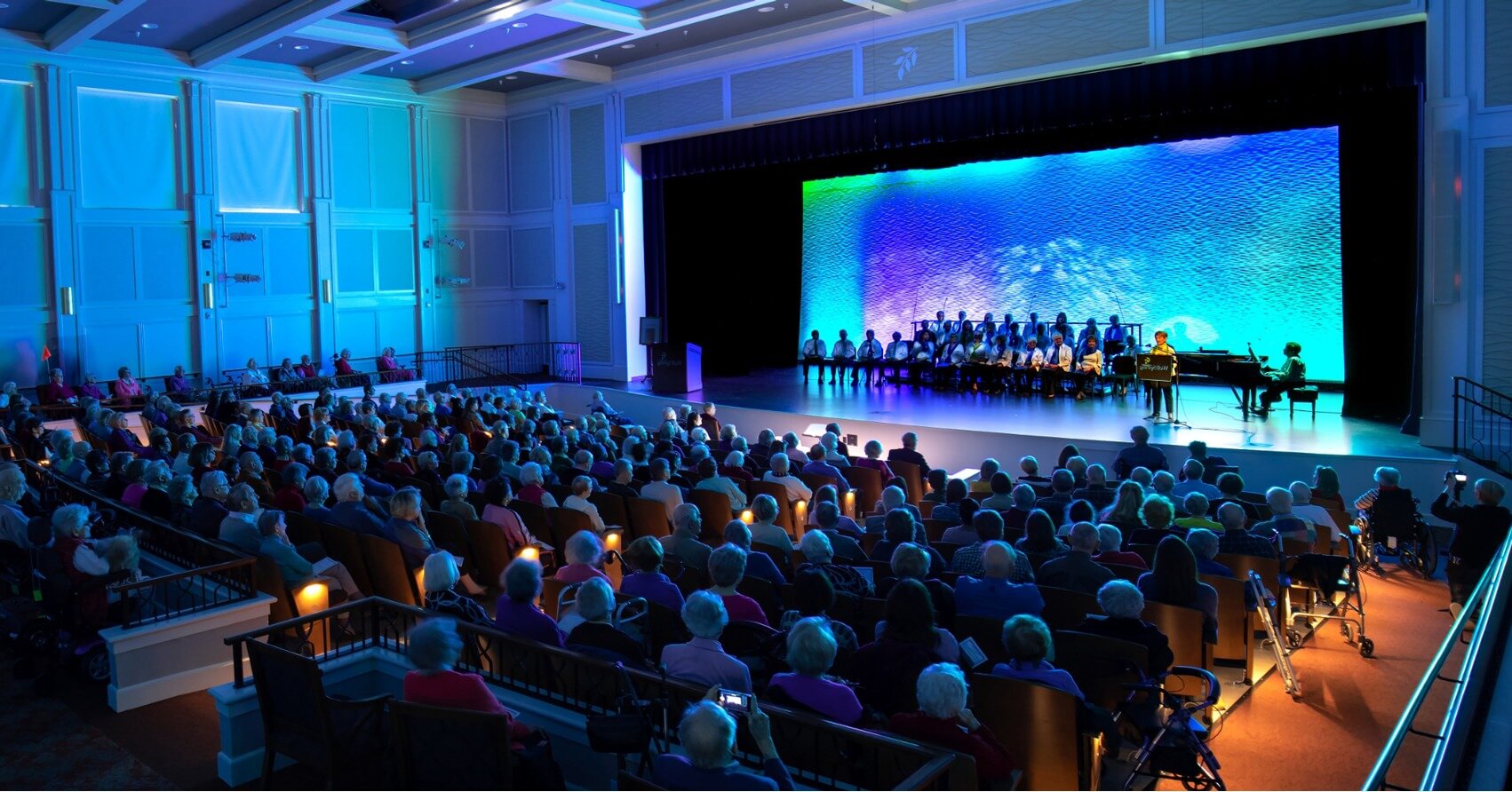 🎵 We're excited to be back at @uncgsom for rehearsals and at Well&bull;Spring, A Life Plan Community in their Virginia Somerville Sutton Theater (pictured) this coming weekend! 

🎷 &quot;Felt Like It,&quot; Appalachia's final concert of the 2022-20