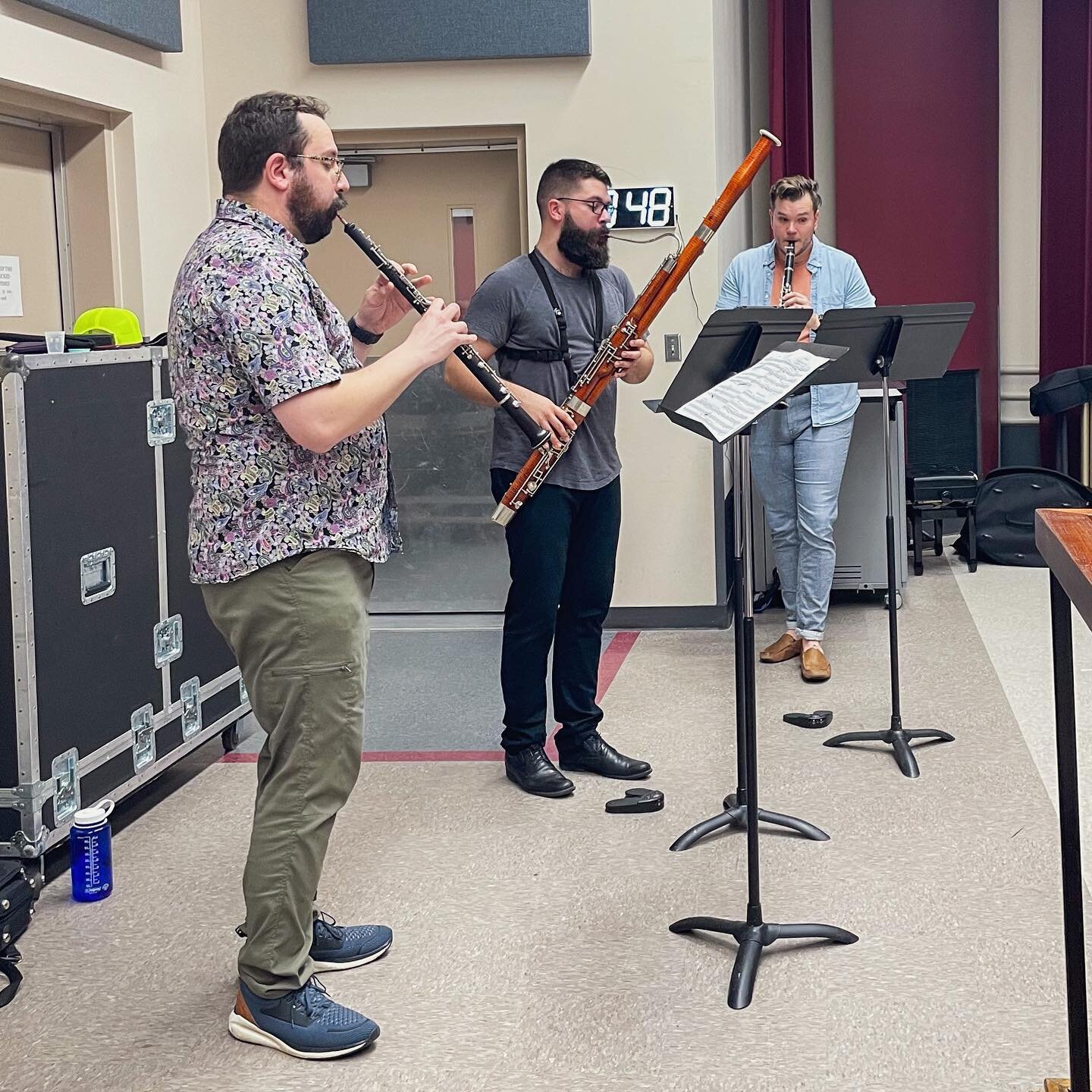 We&rsquo;ve been having a great rehearsal this morning with Ritual Action Trio on Henri Tomasi&rsquo;s &ldquo;Divertimento Corsica&rdquo;! 

Don&rsquo;t forget! Concert tomorrow at 2:00PM at Well Spring&rsquo;s Virginia Somerville Sutton Theater!