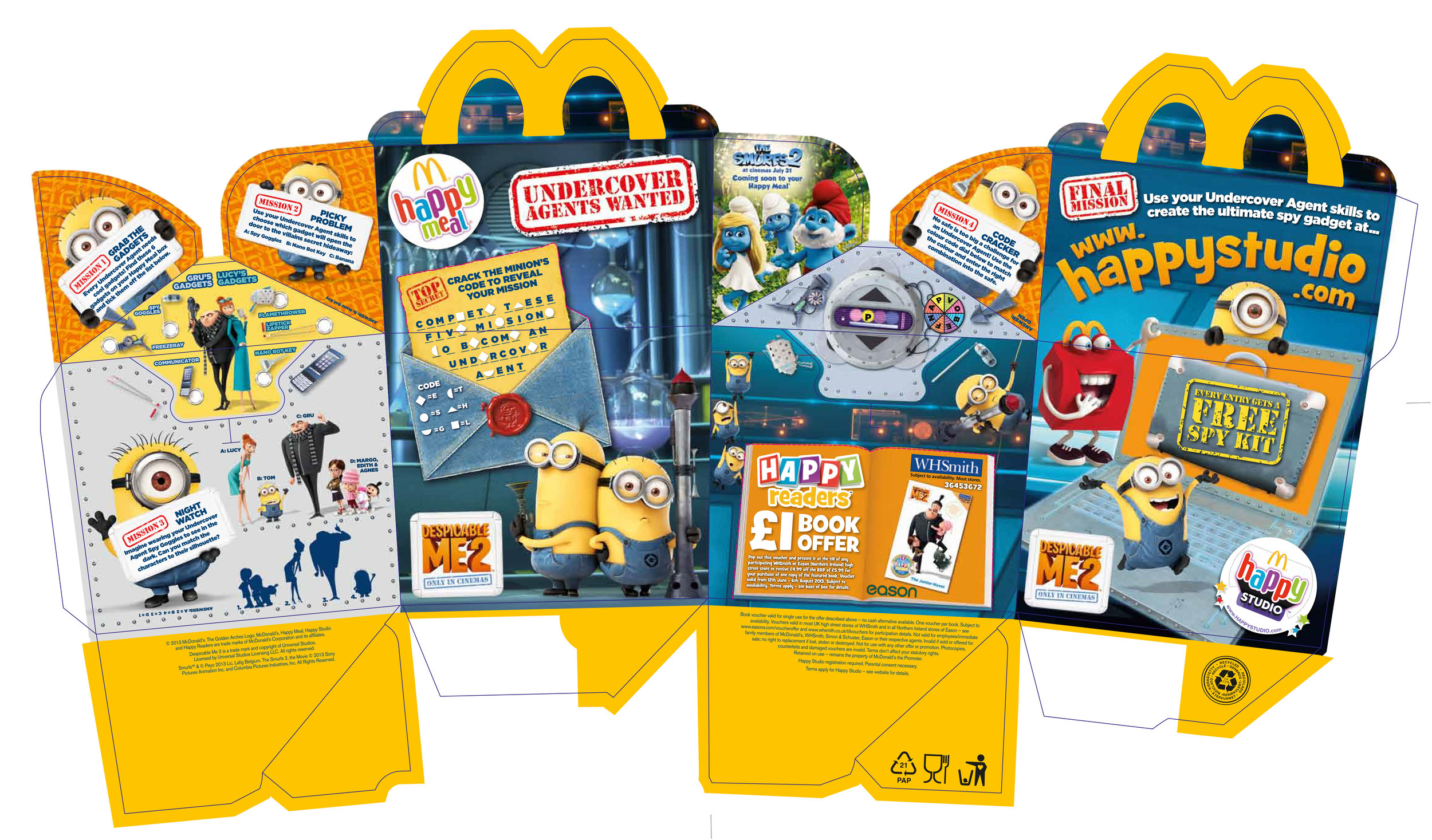 Mcdonalds Happy Meal Box With Despicable Me2 Promo Stock Photo - Download  Image Now - iStock