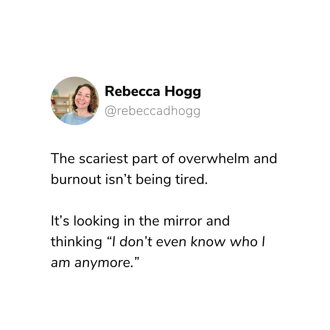 The scariest part of overwhelm and burnout is not the exhaustion itself but the feelings of numbness, disconnection and hopelessness that accompany it.

But you can heal!✨

Overwhelm and burnout are signals from the body - they are signs that the bod