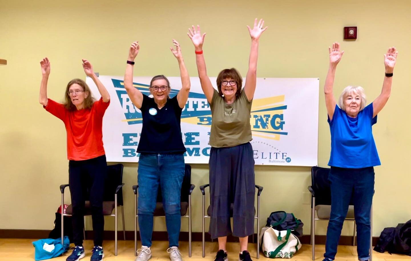 &ldquo;Stand up to Parkinson&rsquo;s!&rdquo; We participated in a worldwide sit to stand challenge this week! 🥊
.
.
.
.
.
#worldparkinsonsday #parkinsonawarenessmonth #parkinsonsdisease #rocksteadyboxing #physicaltherapy #eliteptbaltimore