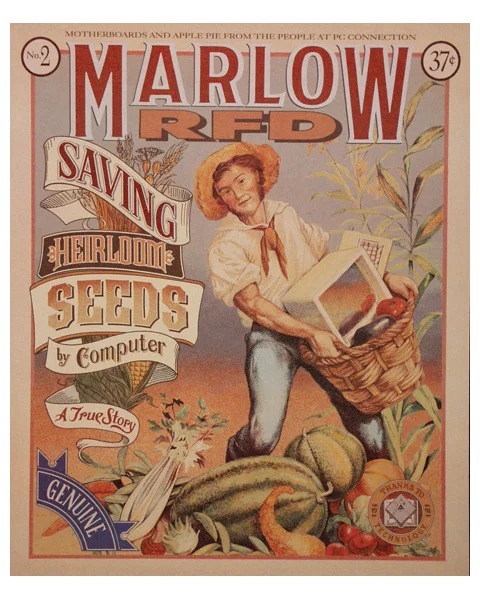 Seed Packet Design influenced this piece for PC Connection, now known as Connection