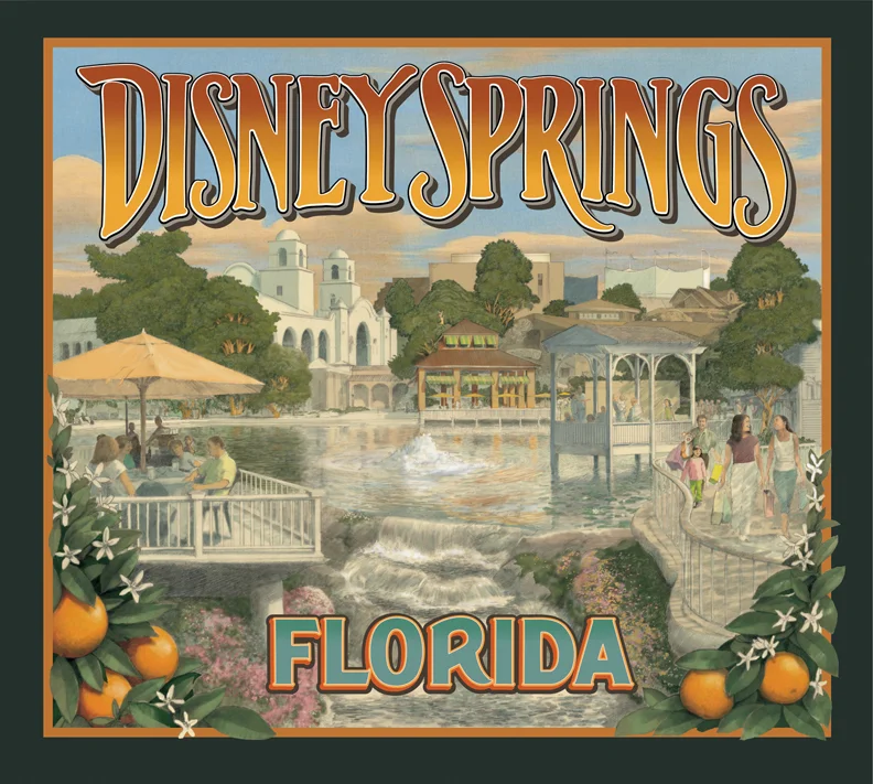 Disney Imagineering enlisted my help to sell Disney Springs to upper management. This was blown way up for a conference.