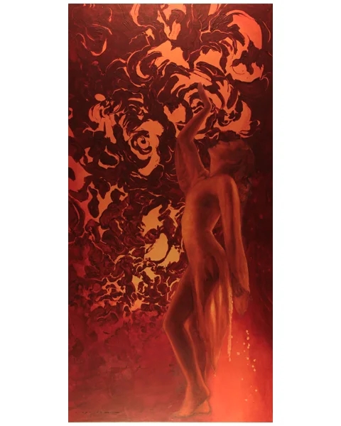 Fire - One of the four “Elements’ I painted as a set