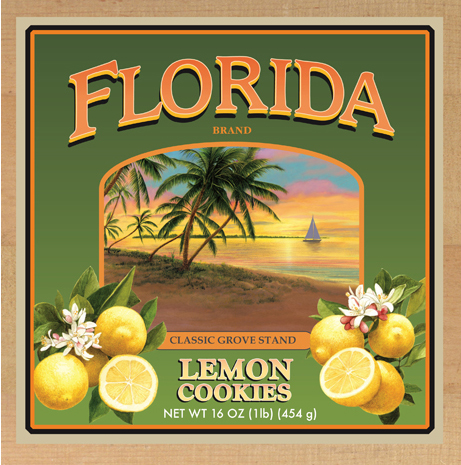 Florida Brand - Lemon Cookies - Illustration and Graphics