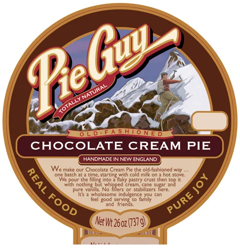 Pie Guy - Chocolate Cream Pie - Illustration and Graphics
