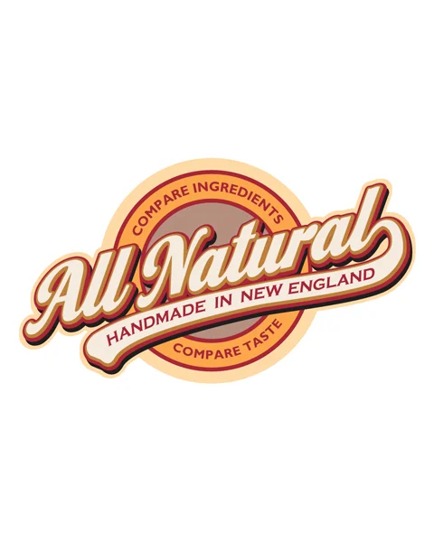 All Natural - Homemade in New England- Emblem