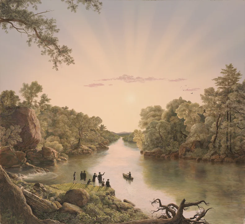 John Ledyard Departs - Oil on Panel