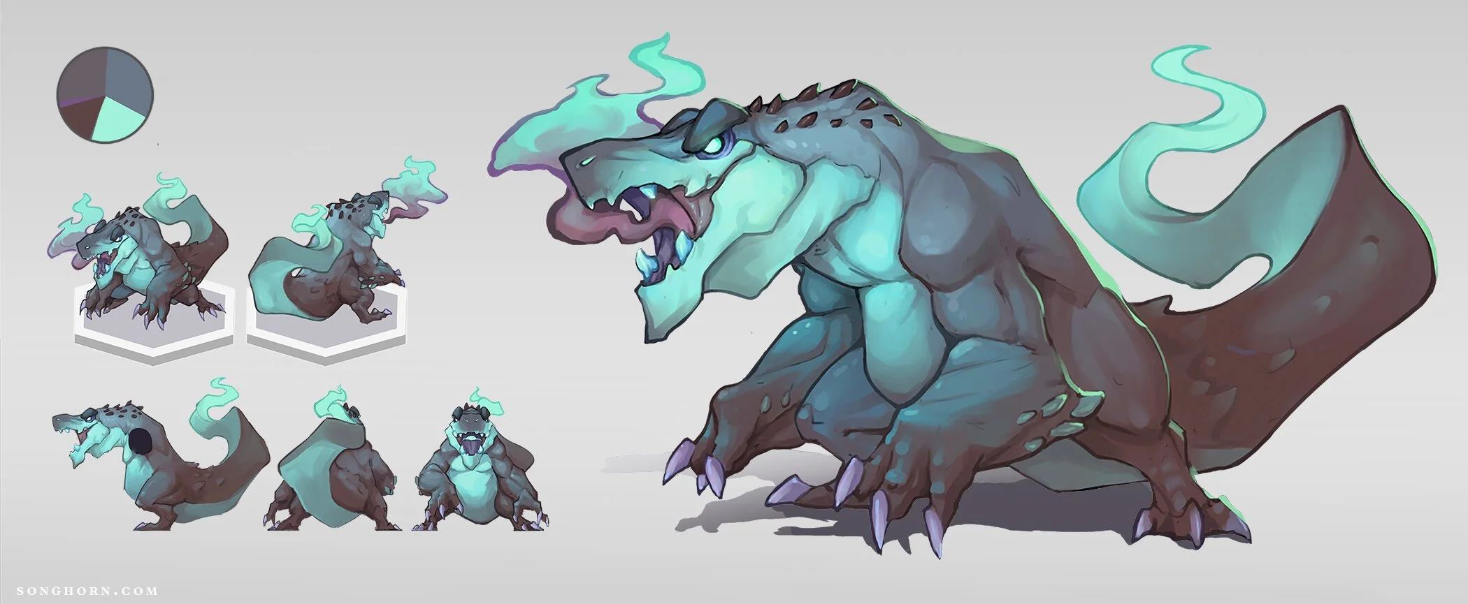 Songhorn Art Outsourcing Songhorn Fumigator CreatureCharacterGamesConceptArtFantasyStudioArtMonsterMobileStylizedCartoon