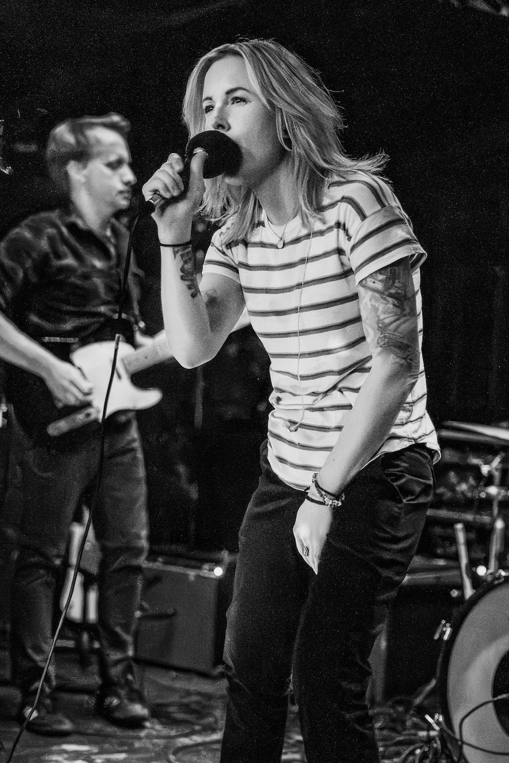 Erin Jeffreys of Elyse Therose performs at Bar 404 in Denver, Colorado on February 27, 2026.