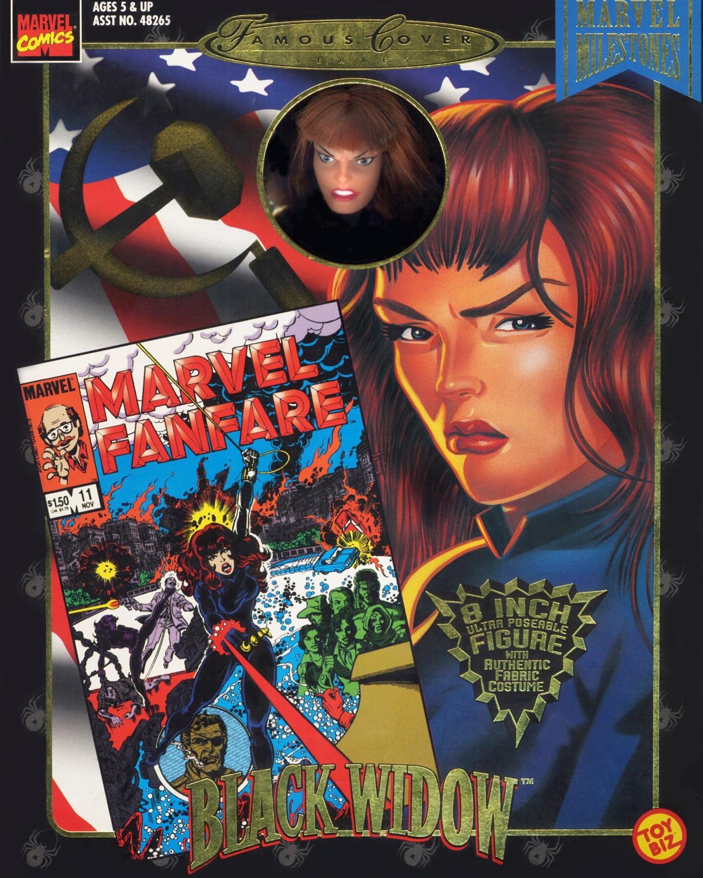 The Black Widow movie comes out Friday as @marvelstudios and @disney finally gave Natasha Romanoff her own film. But at least it didn&rsquo;t take that long to get her own 8&rdquo; action figure. This is the 1998 @black.widow @marvel Famous Covers 8-